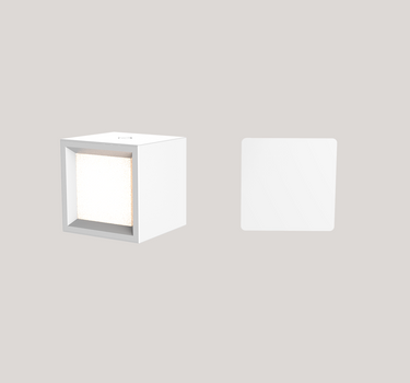 BOX 8 square indoor cordless wall light