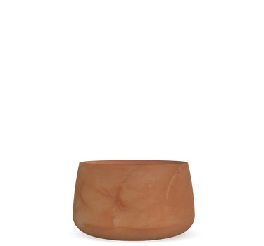 Macetero redondo de color CAMELIA 80 Terracota