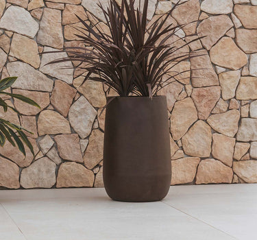 CAMELIA HIGH SOLID COLOR ROUND PLANTER