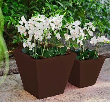 CLAVEL 30 SOLID COLOR SQUARE FLOWER POT