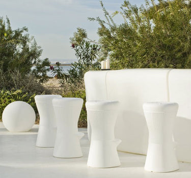 Corfu 74 Round high stool 