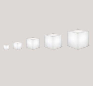 CUBO ILUMINADO CUBY (MÚLTIPLES TAMAÑOS)