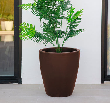 Round flowerpot in VIOLET color 40 BRONZE