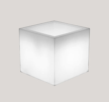 NARCISO 40 square flowerpot with light 