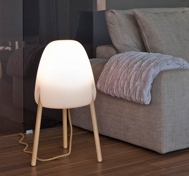 ROCKET 70 DESIGNER FLOOR LAMP WITH WOODEN LEGS | INDOOR USE