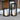 Portable metal lantern without cables with flame effect/fixed SIROCO