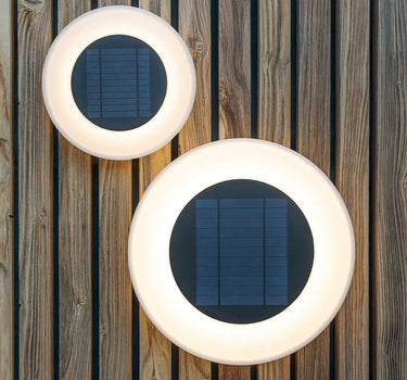 WALLY DISK Round Solar Powered Wall Light