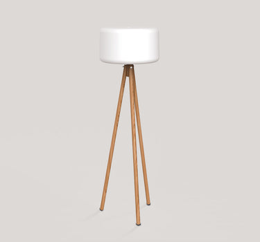 CHLOE 140 DESIGNER FLOOR LAMP WITH WOODEN LEGS | INDOOR USE